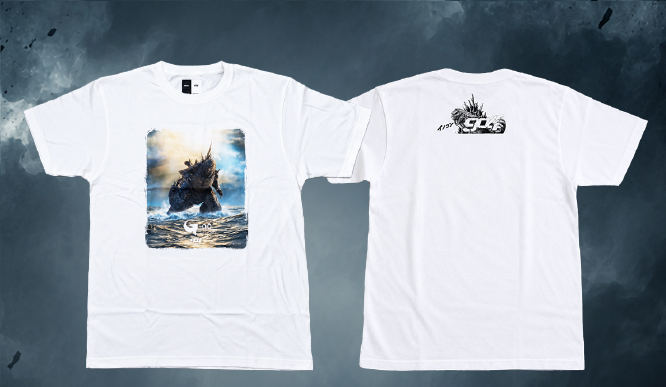 ゴジラ -0.0 Inocon904 白綿 Tシャツ